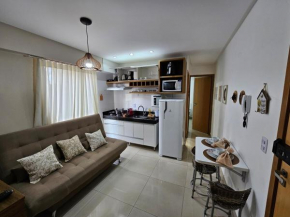 Lindo Flat 206 2qts a uma esquina do Flamboyant Shopping